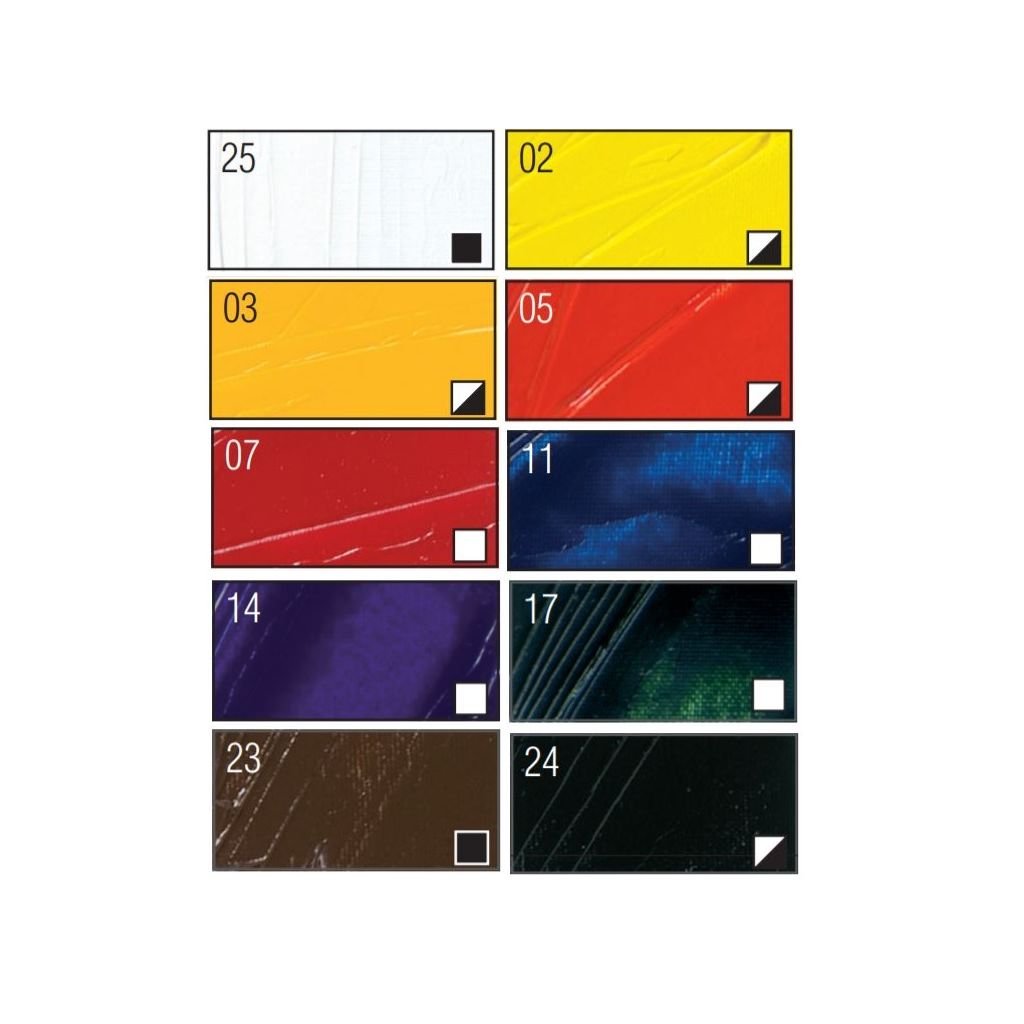 Pebeo Studio Fine XL Oil - Set of 10 Colours in 20 ML Tubes