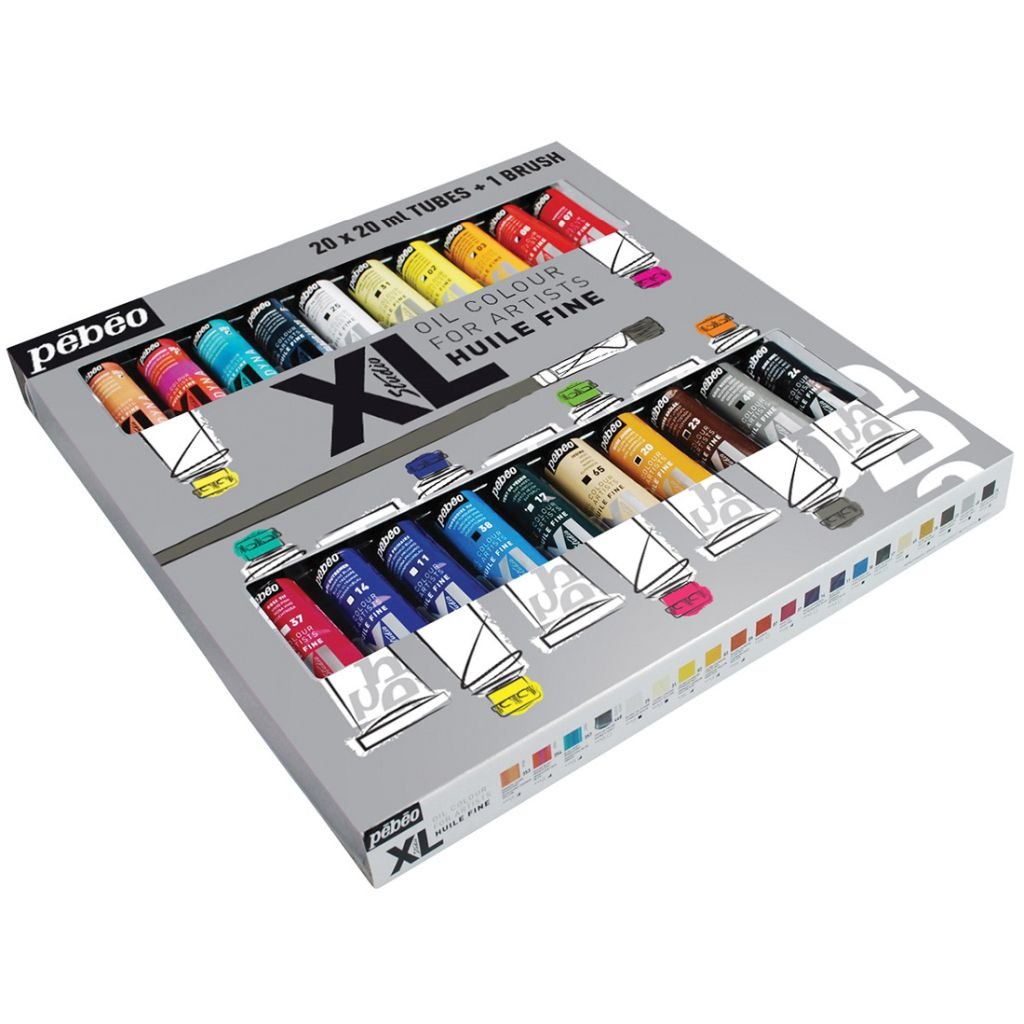 Pebeo Studio Fine XL Oil - Set of 20 Colours in 20 ML Tubes