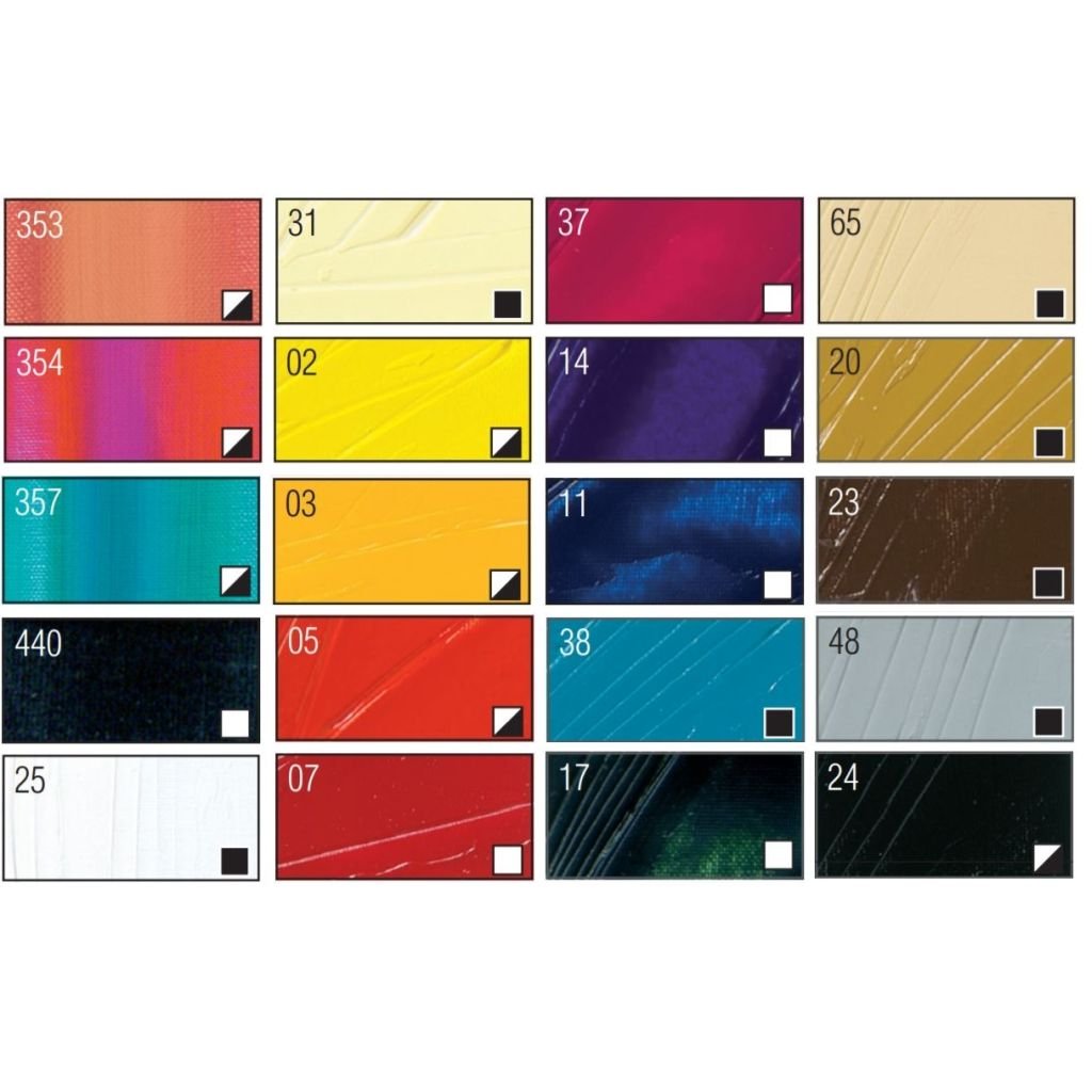 Pebeo Studio Fine XL Oil - Set of 20 Colours in 20 ML Tubes