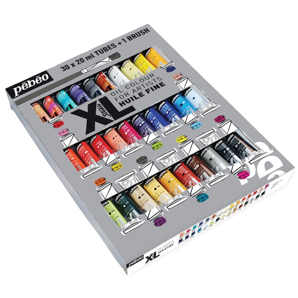 Pebeo Studio Fine XL Oil - Set of 30 Colours in 20 ML Tubes