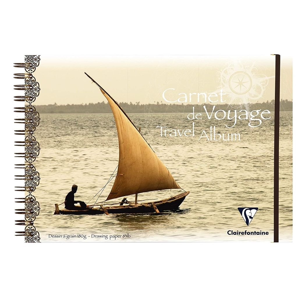 Clairefontaine - Carnet de Voyage Polypro - Wirebound - Mixed Media Travel Album - A4 (210 mm x 297 mm or 8.3