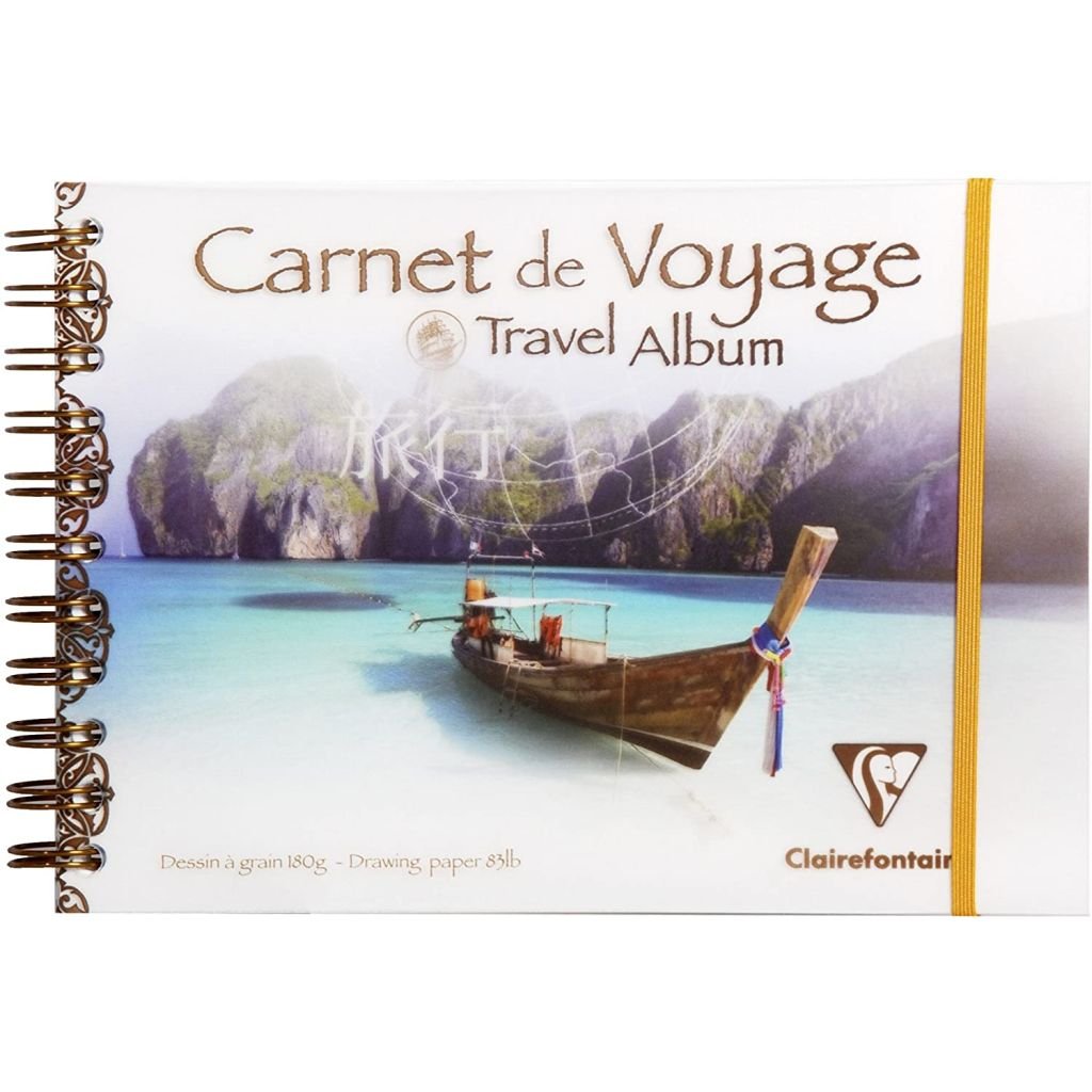 Clairefontaine - Carnet de Voyage Polypro - Wirebound - Mixed Media Travel Album - A5 (148 mm x 210 mm or 5.8