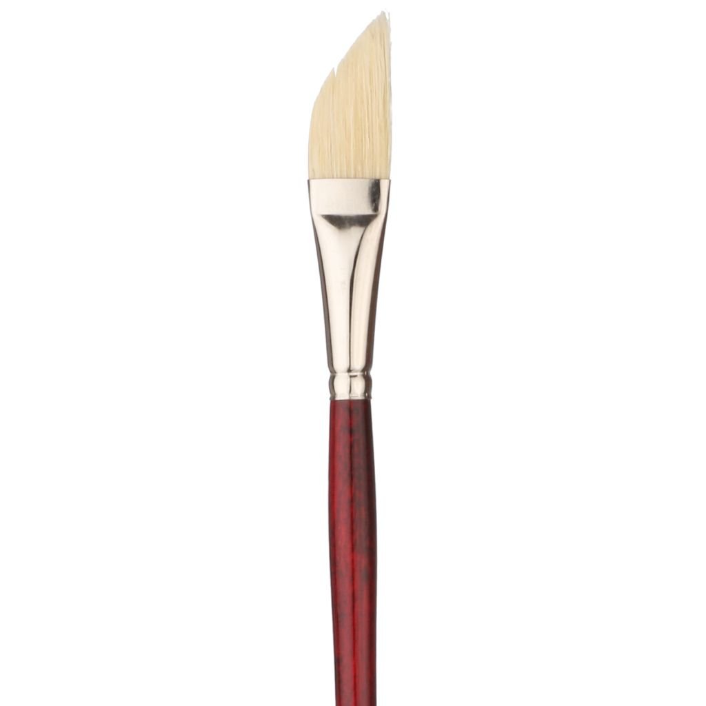 Art Essentials SUPREMO White Hog Bristle Brush - Series 140D - Dagger - Long Handle - Size: 5/8