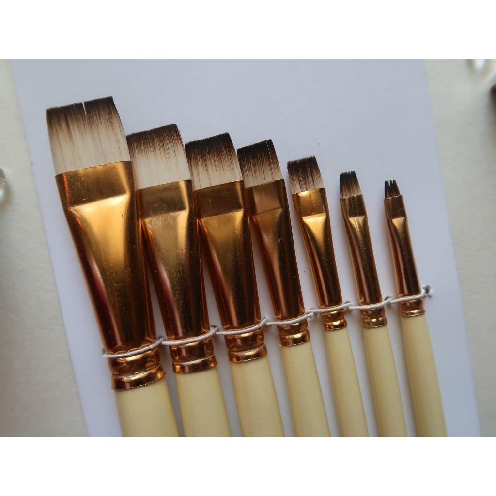 Artyshils Art - Synthetic Brush - Chisel Blender - Set of 7