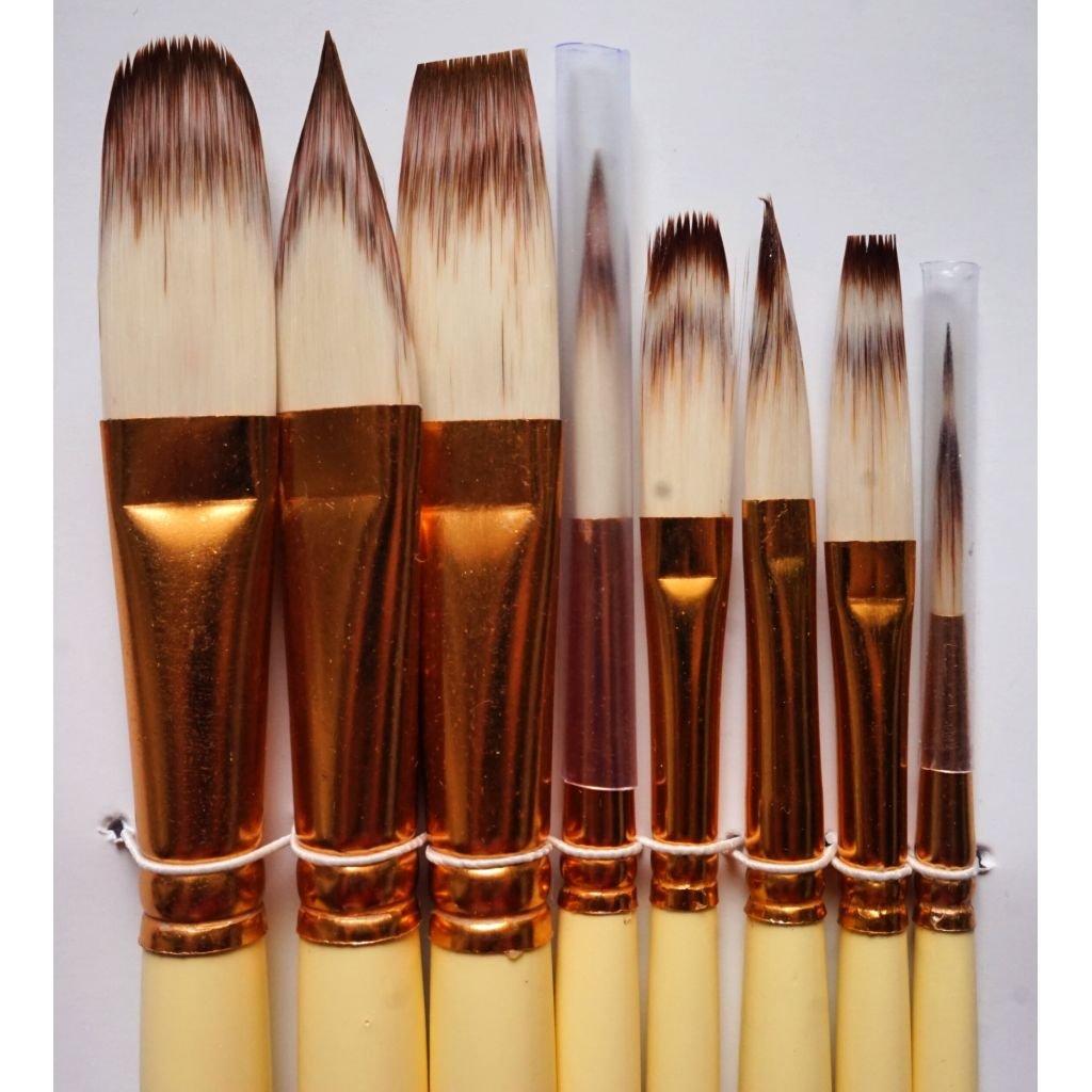 Artyshils Art - Synthetic Brush - Long Hair Reservoir - Set of 8