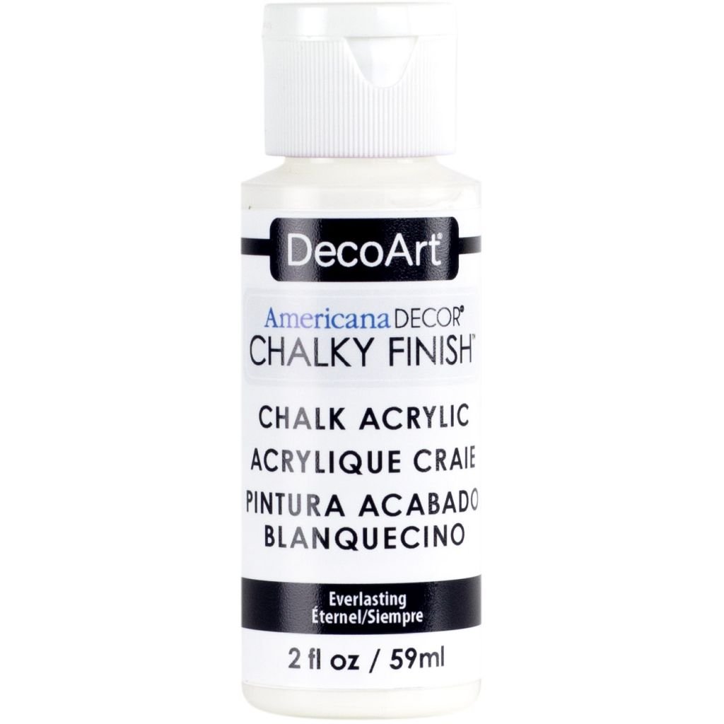 DecoArt Americana Décor - Chalky Finish - Ultra Matte Paint - 59 ML (2 Oz) Bottle - Everlasting (01)