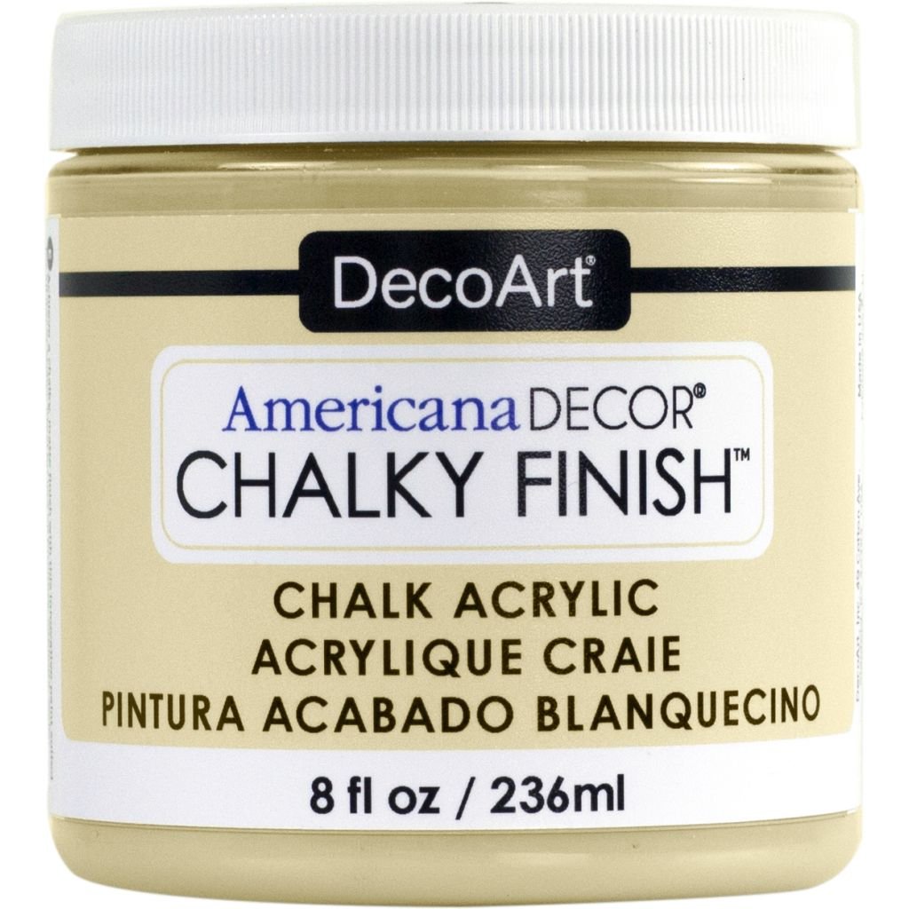 DecoArt Americana Décor - Chalky Finish - Ultra Matte Paint - 236 ML (8 Oz) Bottle - Timeless (04)