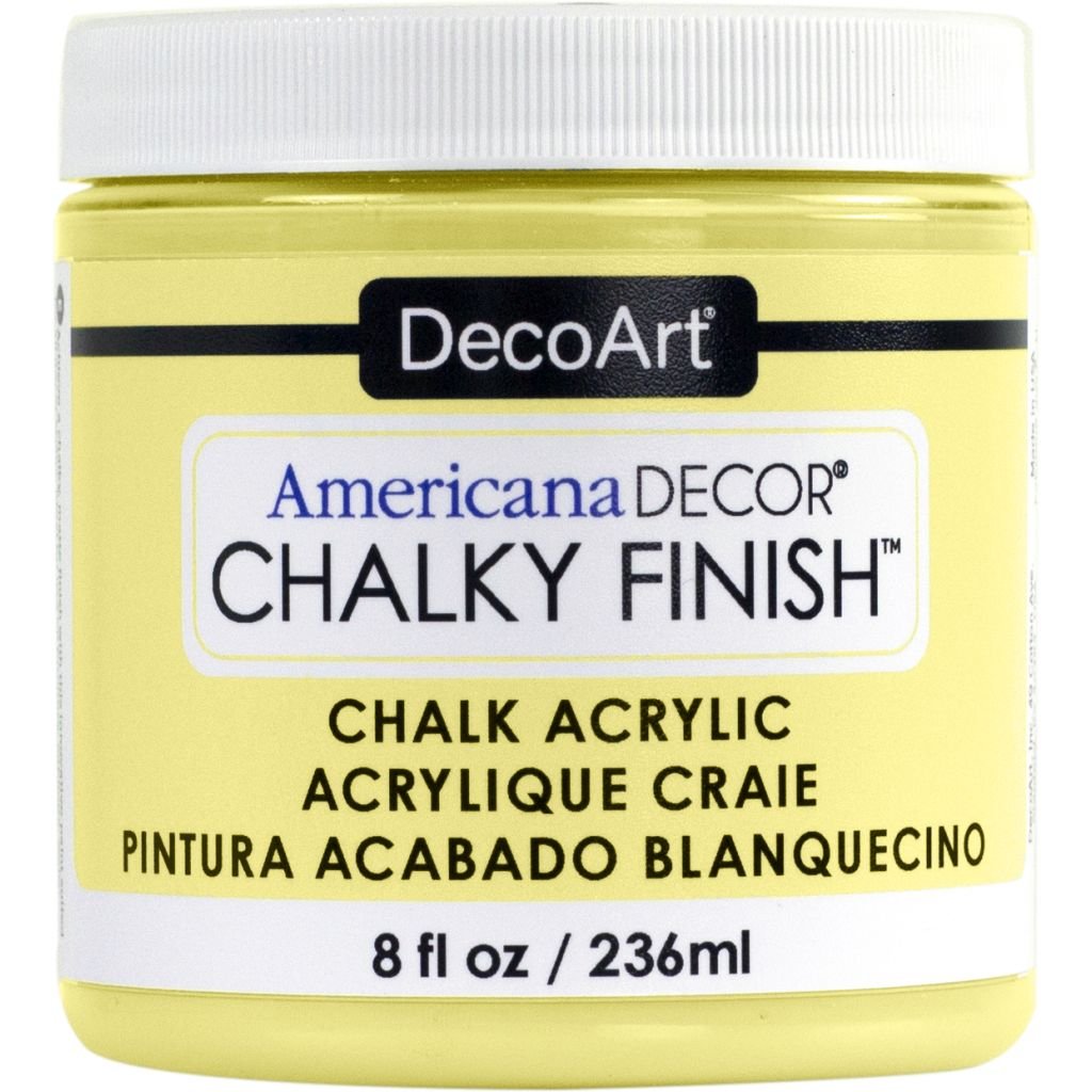 DecoArt Americana Décor - Chalky Finish - Ultra Matte Paint - 236 ML (8 Oz) Bottle - Delicate (11)