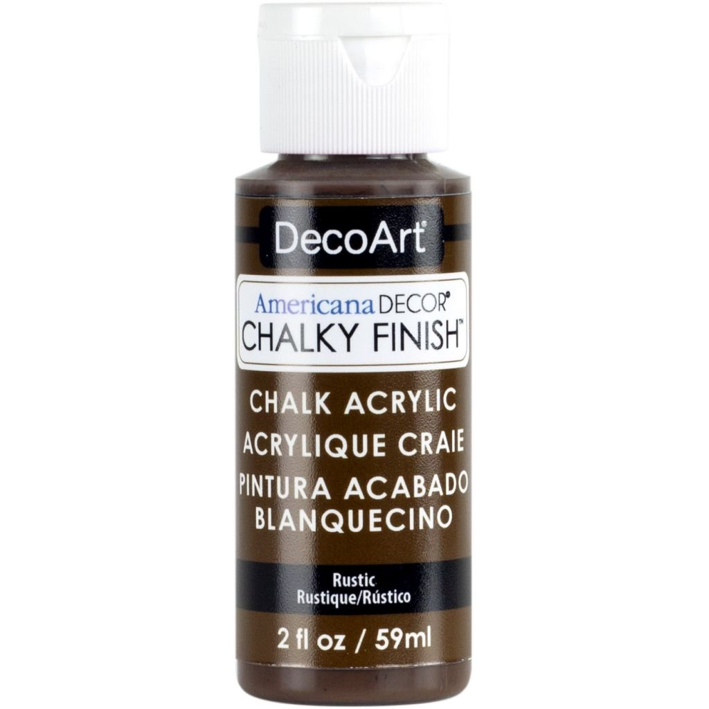 DecoArt Americana Décor - Chalky Finish - Ultra Matte Paint - 59 ML (2 Oz) Bottle - Rustic (25)