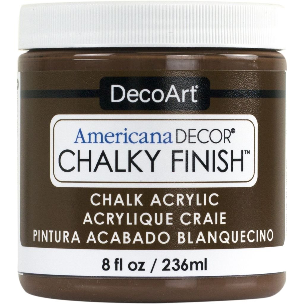 DecoArt Americana Décor - Chalky Finish - Ultra Matte Paint - 236 ML (8 Oz) Bottle - Rustic (25)
