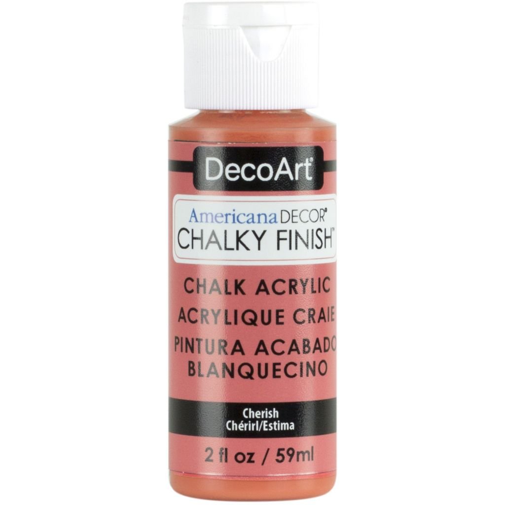 DecoArt Americana Décor - Chalky Finish - Ultra Matte Paint - 59 ML (2 Oz) Bottle - Cherish (31)