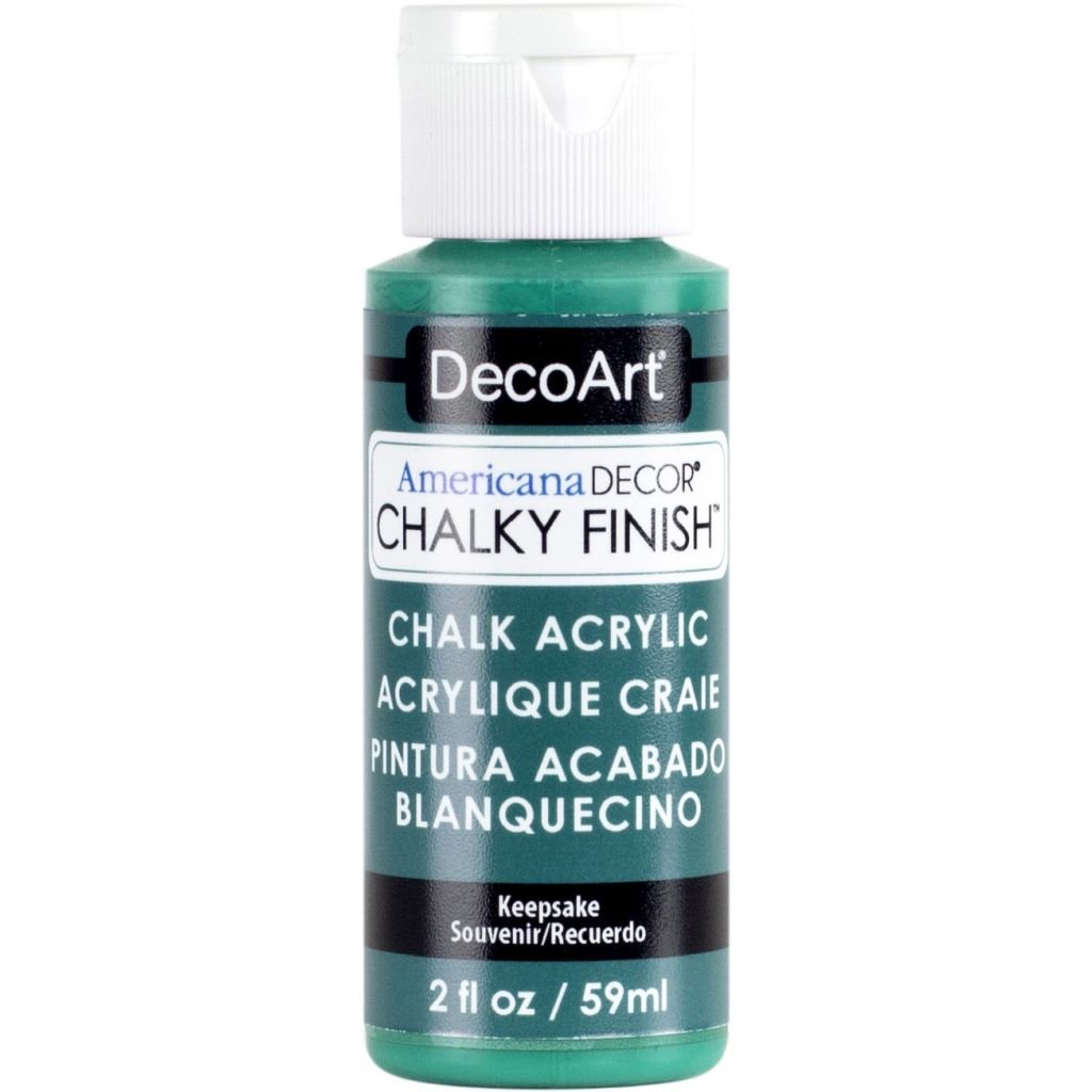 DecoArt Americana Décor - Chalky Finish - Ultra Matte Paint - 59 ML (2 Oz) Bottle - Keepsake (34)