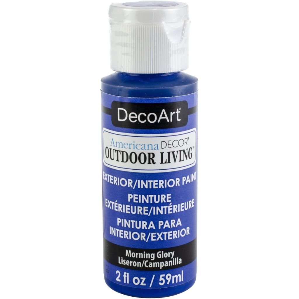 DecoArt Americana Decor - Durable Exterior Paint - Outdoor Living - 59 ML (2 Oz) Bottle - Morning Glory (18)