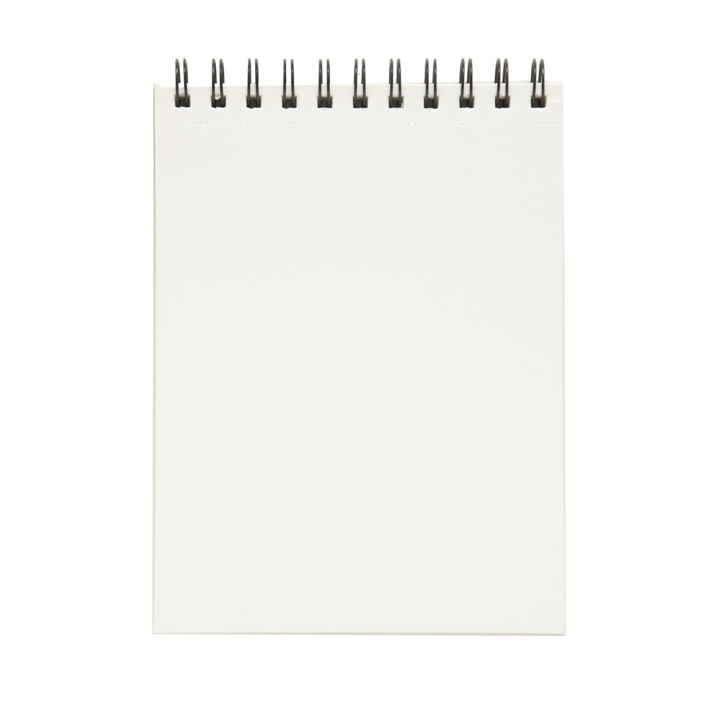 Scholar Artists' Pad Novice - A5 (14.8 cm x 21 cm or 5.8 in x 8.3 in) Natural White Smooth 130 GSM, Spiral Pad of 50 Sheets