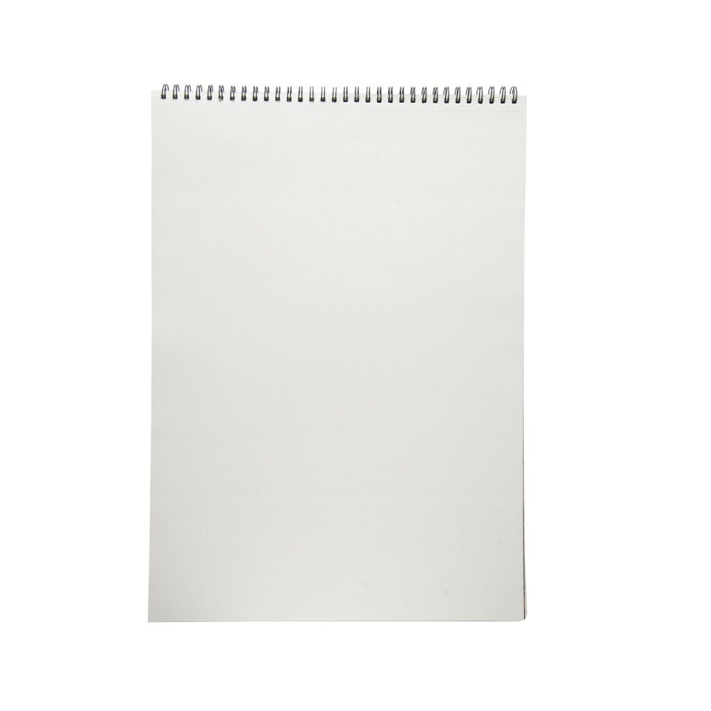 Scholar Artists' Pad Advanced - A2 (42 cm x 59.4 cm or 16.53 in x 23.38 in) Natural White Smooth 170 GSM, Spiral Pad of 40 Sheets