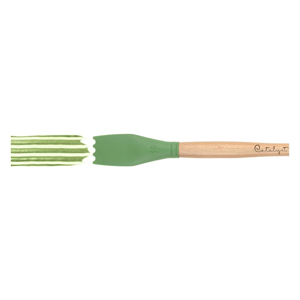 Princeton Catalyst Silicone Blade Tool No. 3, Shape - B15-03, Colour - Green, Size - 15 mm