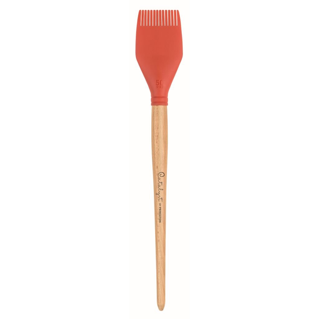 Princeton Catalyst Silicone Blade Tool No. 5, Shape - B50-05, Colour - Red, Size - 50 mm