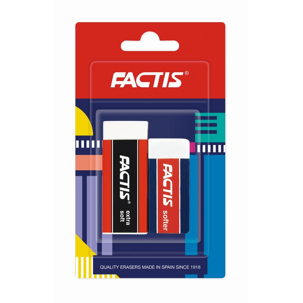 Factis Artist Eraser - ES20 + S20 - Blister Pack of 2