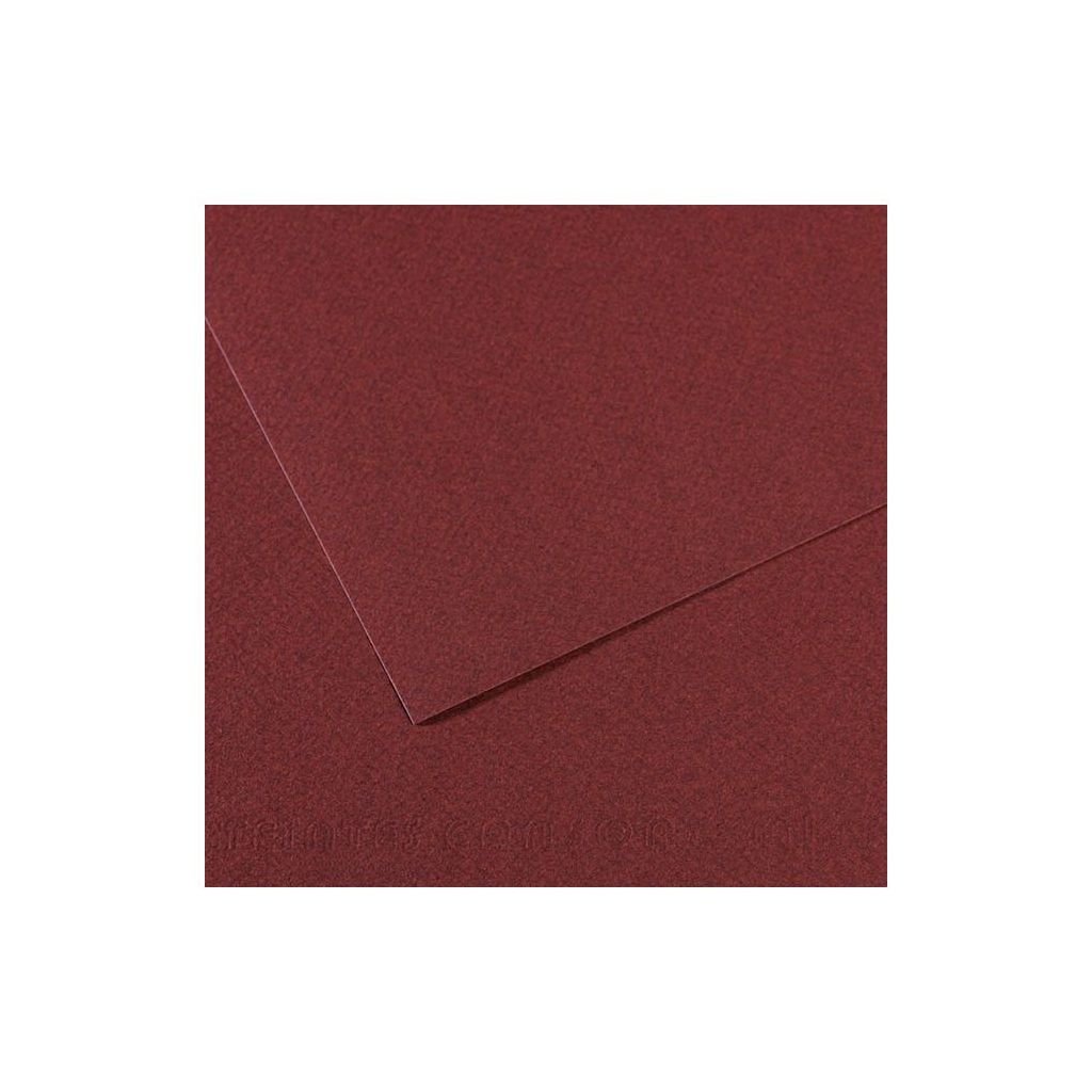 Canson Mi-Teintes Pastel Paper - 50 cm x 65 cm or 19.68'' x 25.59'' - Burgundy (116) - Honeycomb + Fine Grain 160 GSM - Pack of 25 Sheets