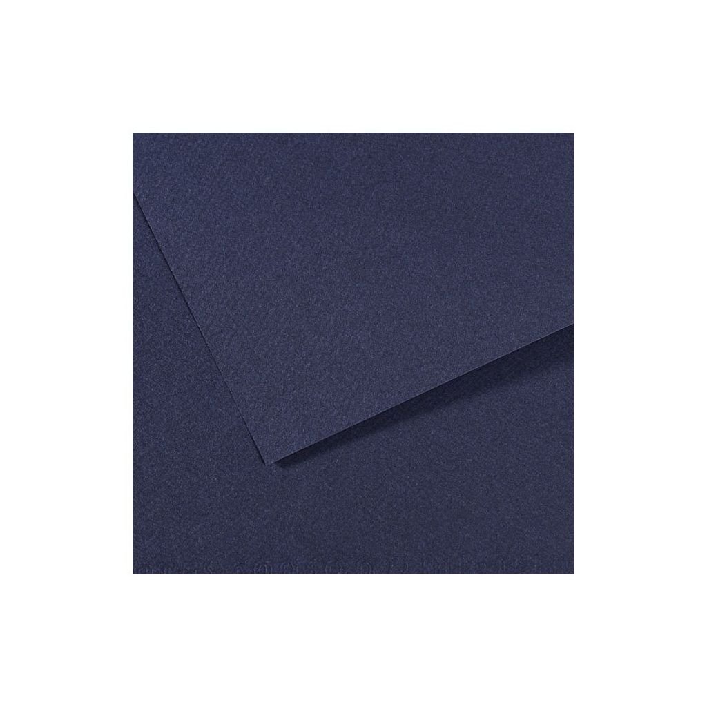 Canson Mi-Teintes Pastel Paper - 50 cm x 65 cm or 19.68'' x 25.59'' - Indigo Blue (140) - Honeycomb + Fine Grain 160 GSM - Pack of 25 Sheets