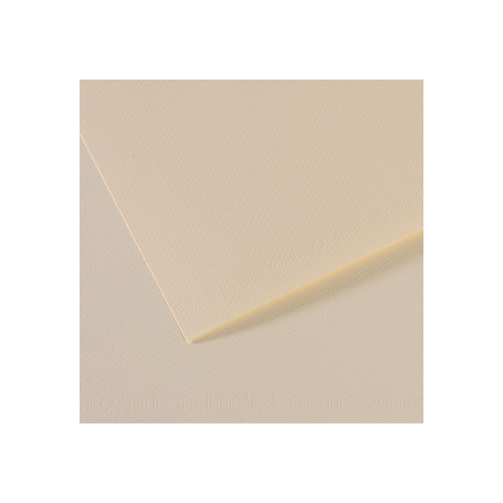 Canson Mi-Teintes Pastel Paper - 50 cm x 65 cm or 19.68'' x 25.59'' - Lily (110) - Honeycomb + Fine Grain 160 GSM - Pack of 25 Sheets
