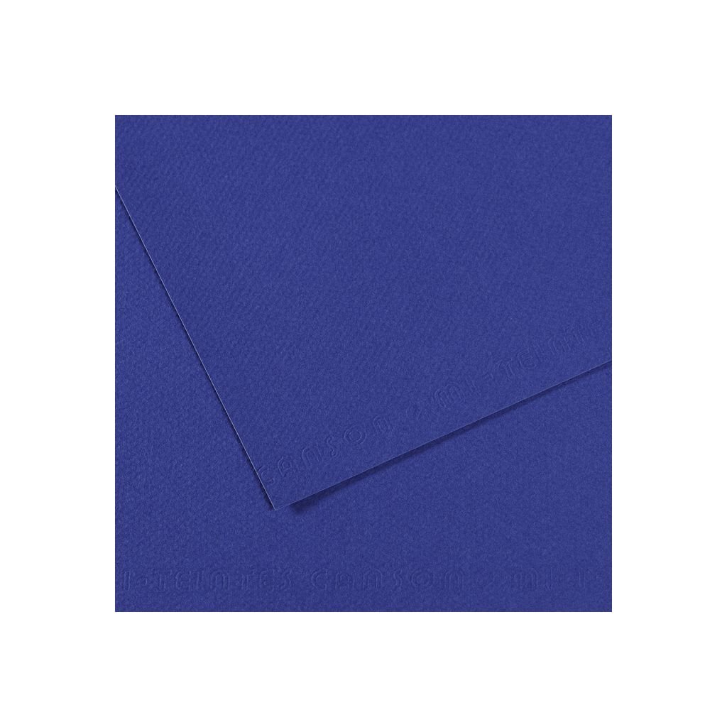Canson Mi-Teintes Pastel Paper - A4 - Ultramarine (590) - Honeycomb + Fine Grain 160 GSM - Pack of 10 Sheets