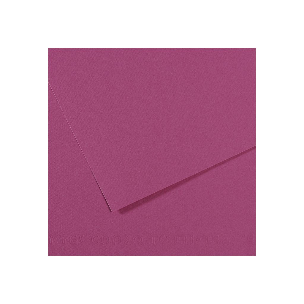 Canson Mi-Teintes Pastel Paper - 50 cm x 65 cm or 19.68'' x 25.59'' - Violet (507) - Honeycomb + Fine Grain 160 GSM - Pack of 25 Sheets