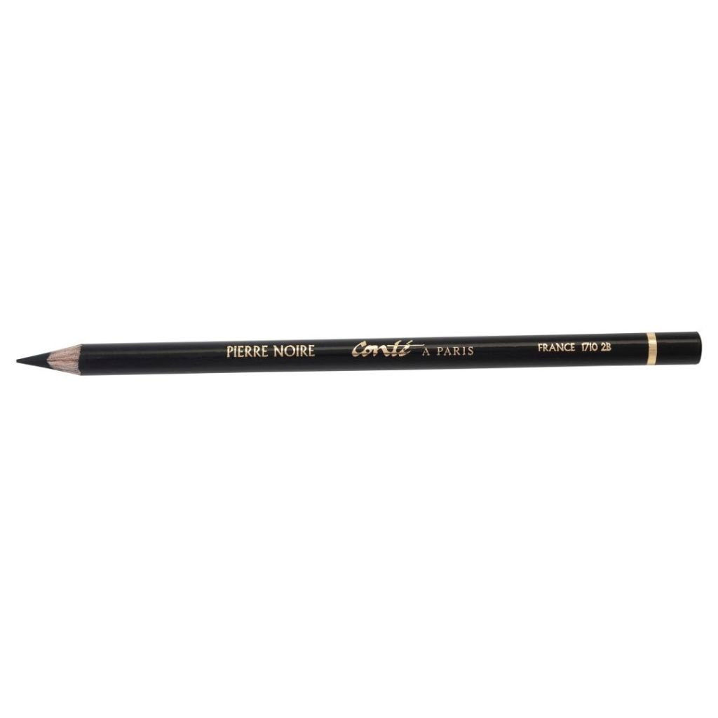 Conte a' Paris Sketching Pencils - Pierre Noire Black - 2B