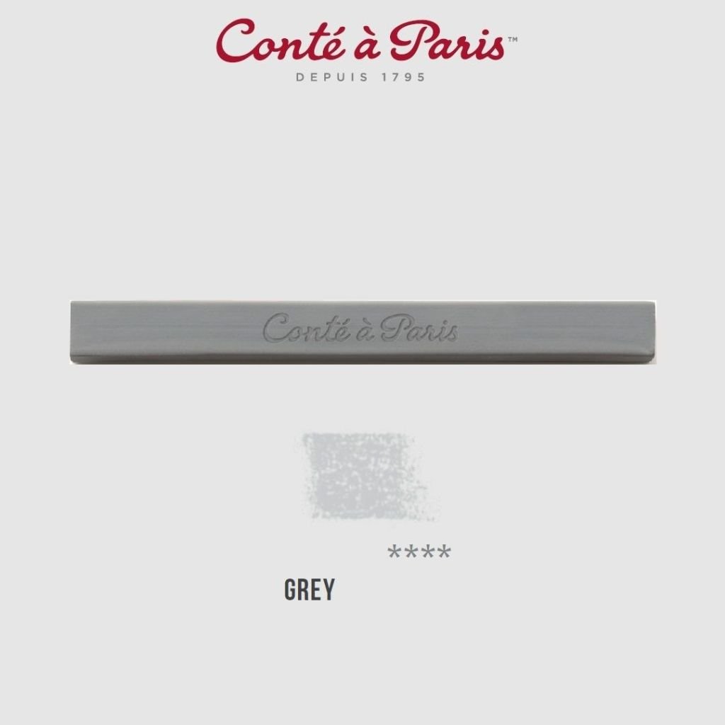 Conte a' Paris Sketching Carres Crayons - Grey