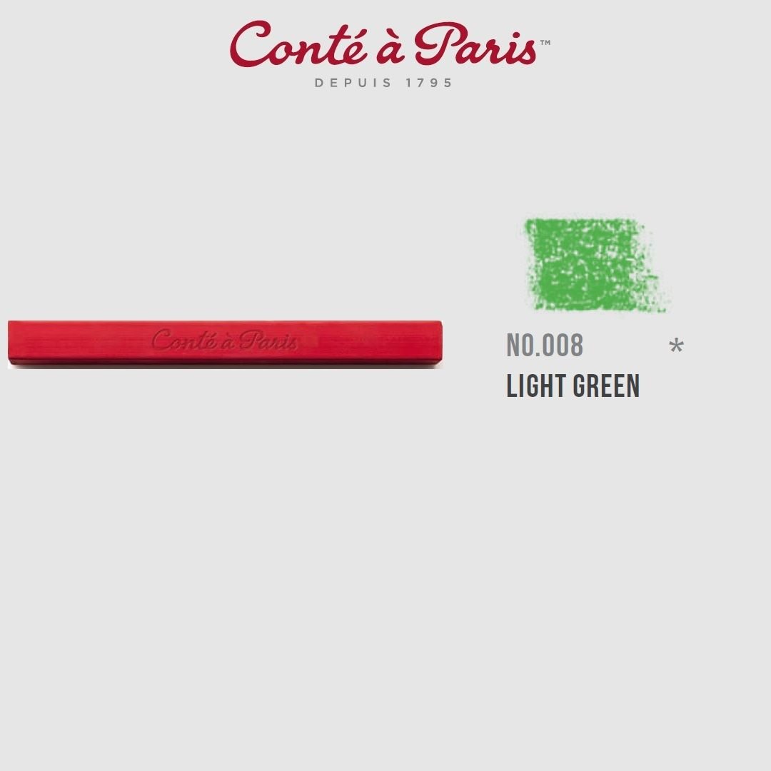 Conte a' Paris Colour Carres Crayons - Light Green (008)