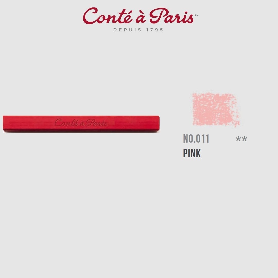Conte a' Paris Colour Carres Crayons - Pink (011)
