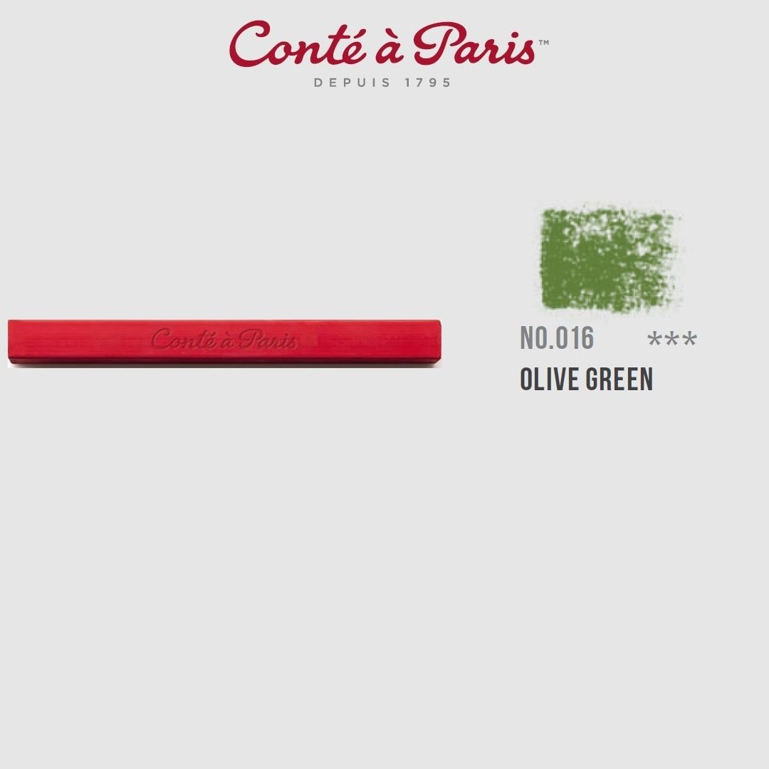 Conte a' Paris Colour Carres Crayons - Olive Green (016)