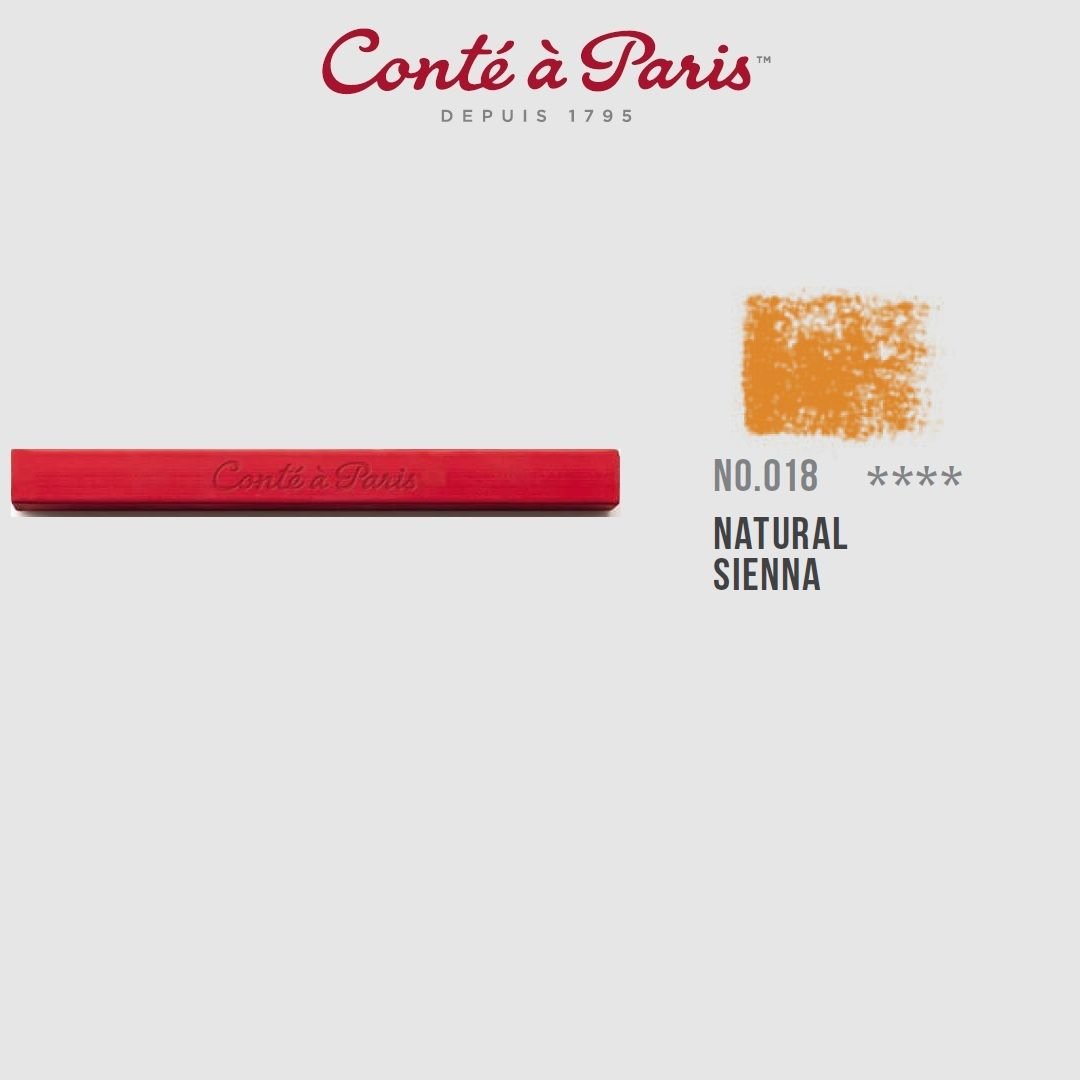 Conte a' Paris Colour Carres Crayons - Natural Sienna (018)
