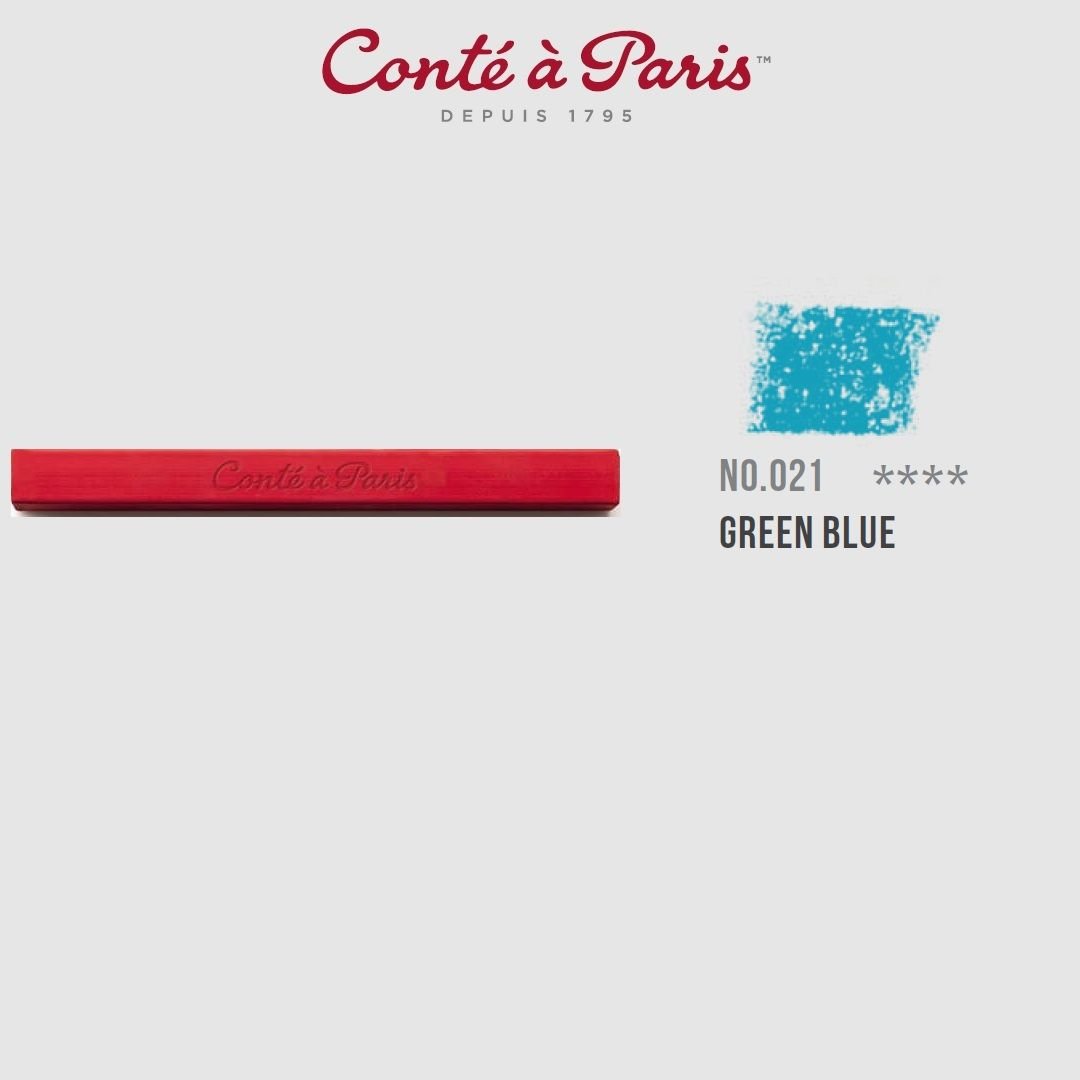 Conte a' Paris Colour Carres Crayons - Green Blue (021)