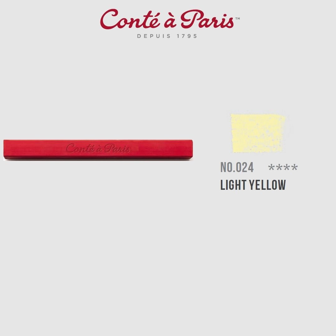 Conte a' Paris Colour Carres Crayons - Light Yellow (024)