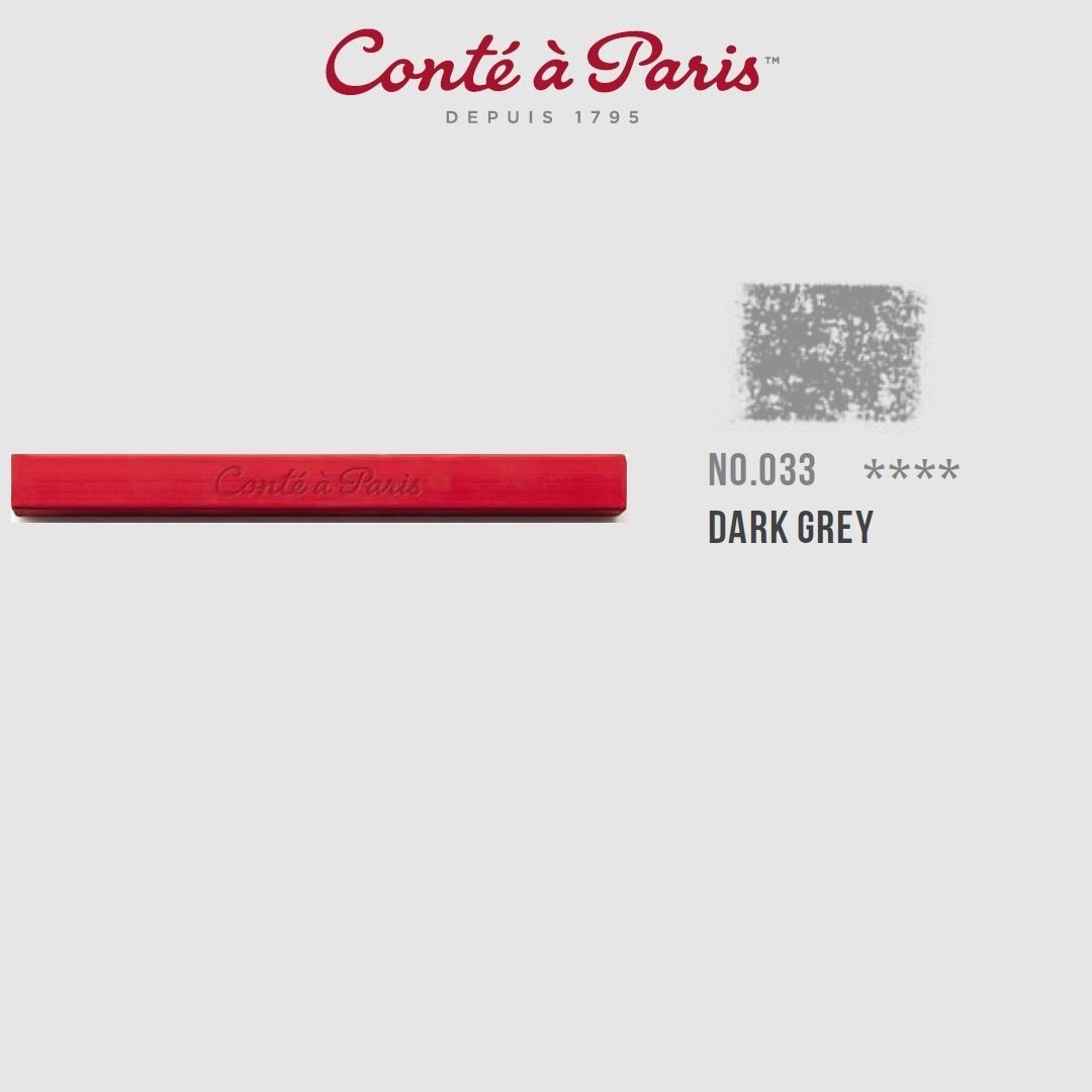 Conte a' Paris Colour Carres Crayons - Dark Grey (033)
