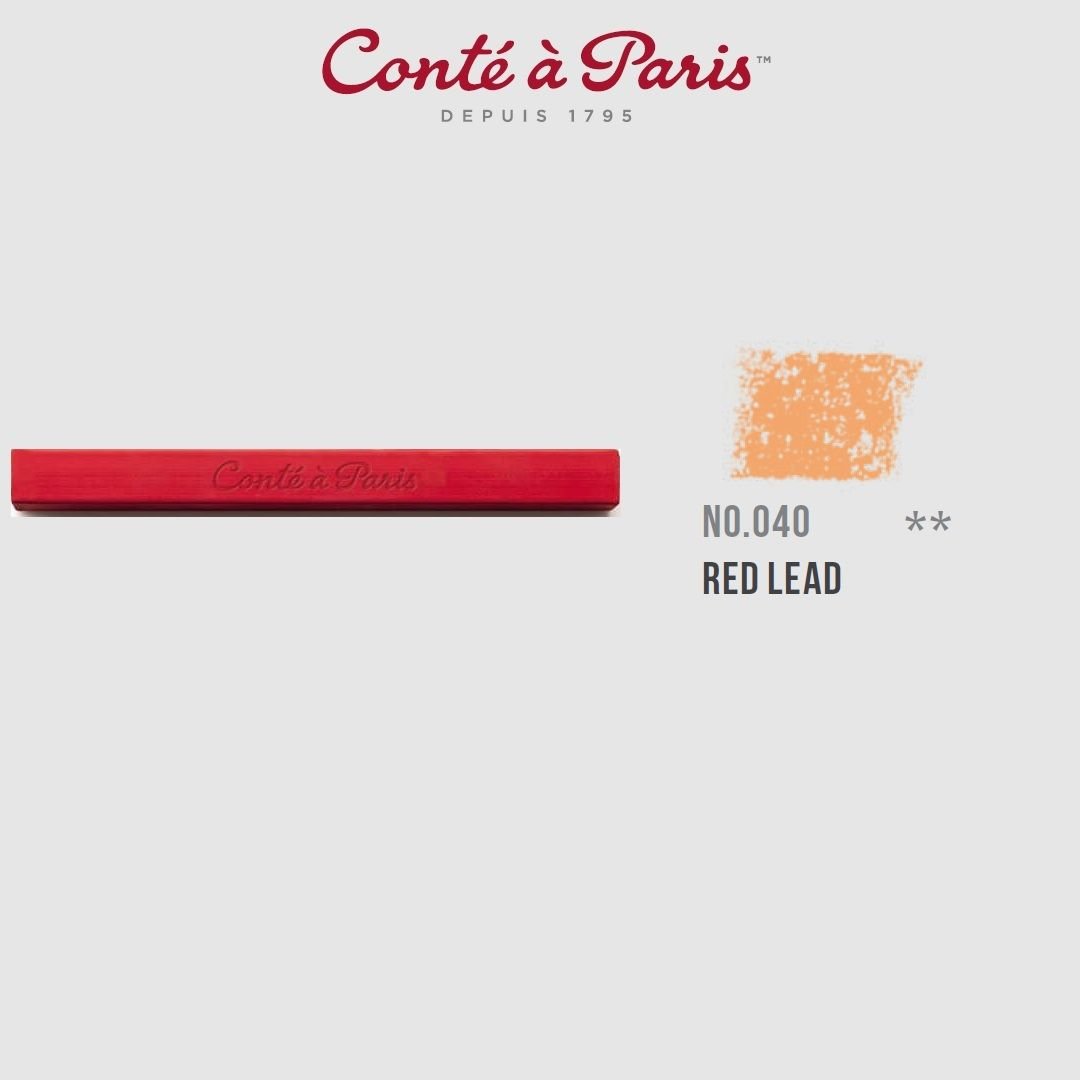 Conte a' Paris Colour Carres Crayons - Red Lead (040)