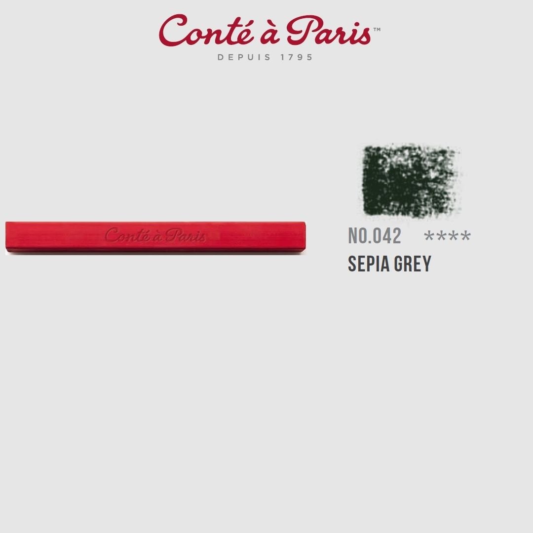 Conte a' Paris Colour Carres Crayons - Grey Sepia (042)