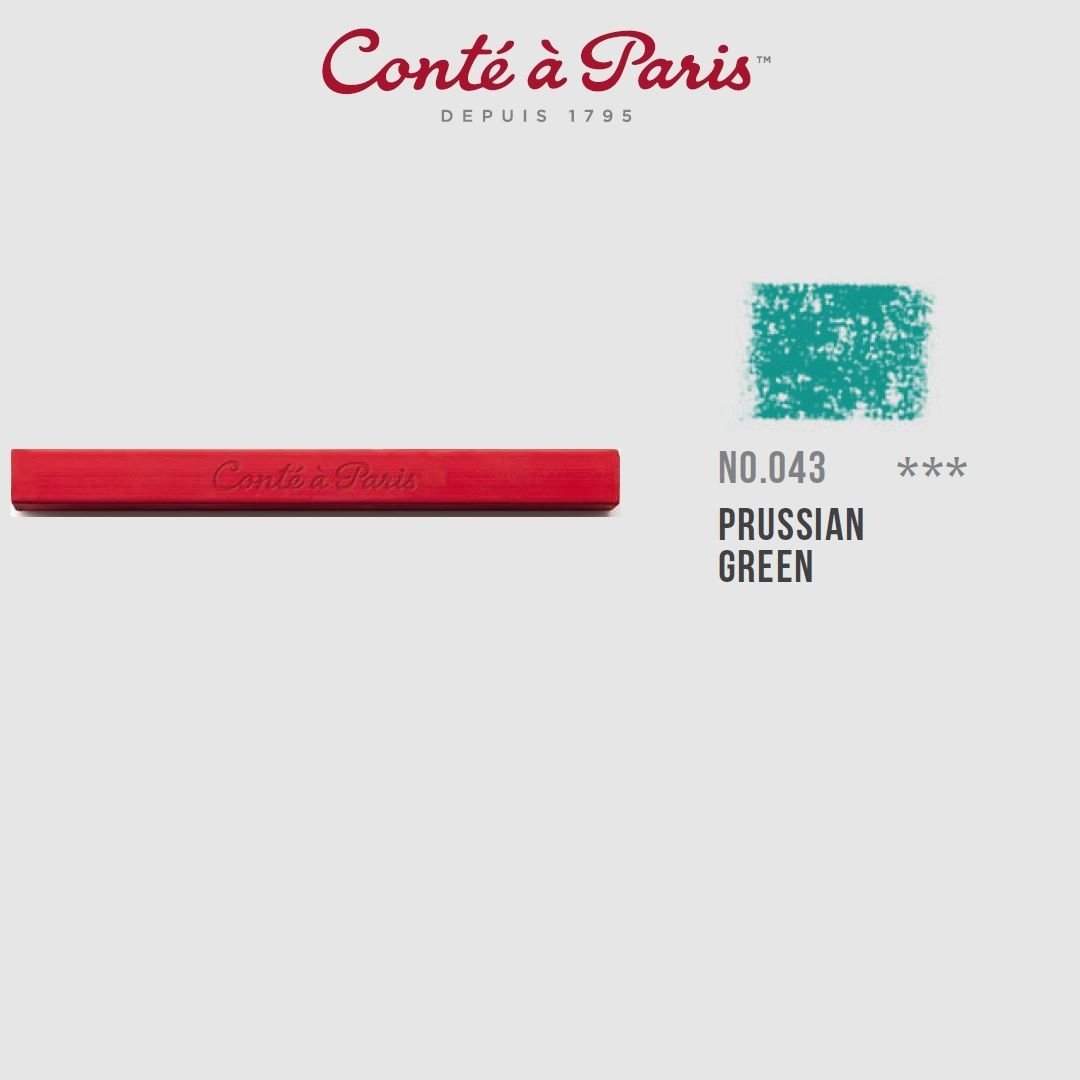 Conte a' Paris Colour Carres Crayons - Prussian Green (043)