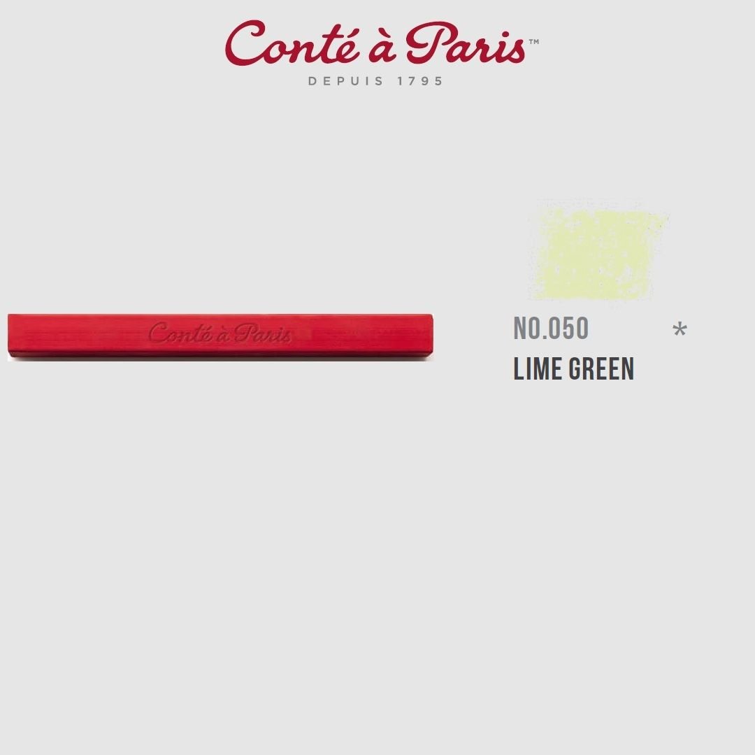 Conte a' Paris Colour Carres Crayons - Lime Green (050)