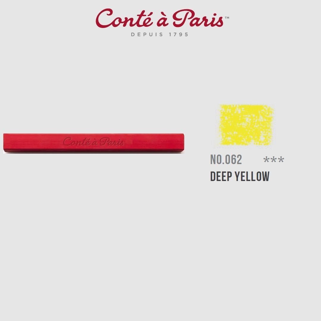 Conte a' Paris Colour Carres Crayons - Deep Yellow (062)
