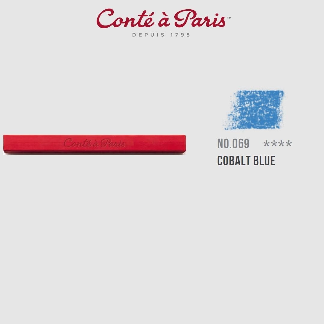 Conte a' Paris Colour Carres Crayons - Cobalt Blue (069)