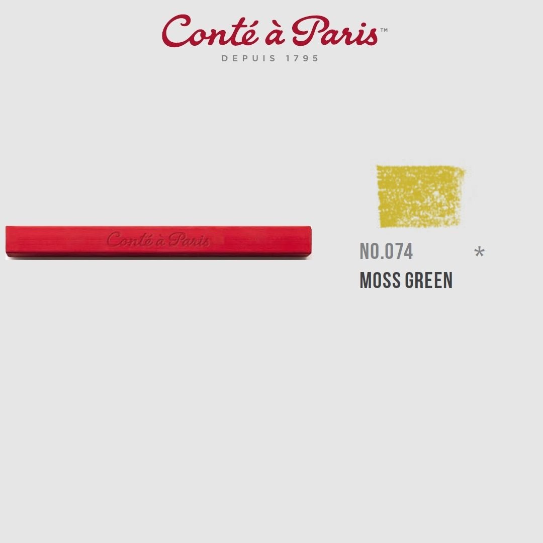 Conte a' Paris Colour Carres Crayons - Moss Green (074)