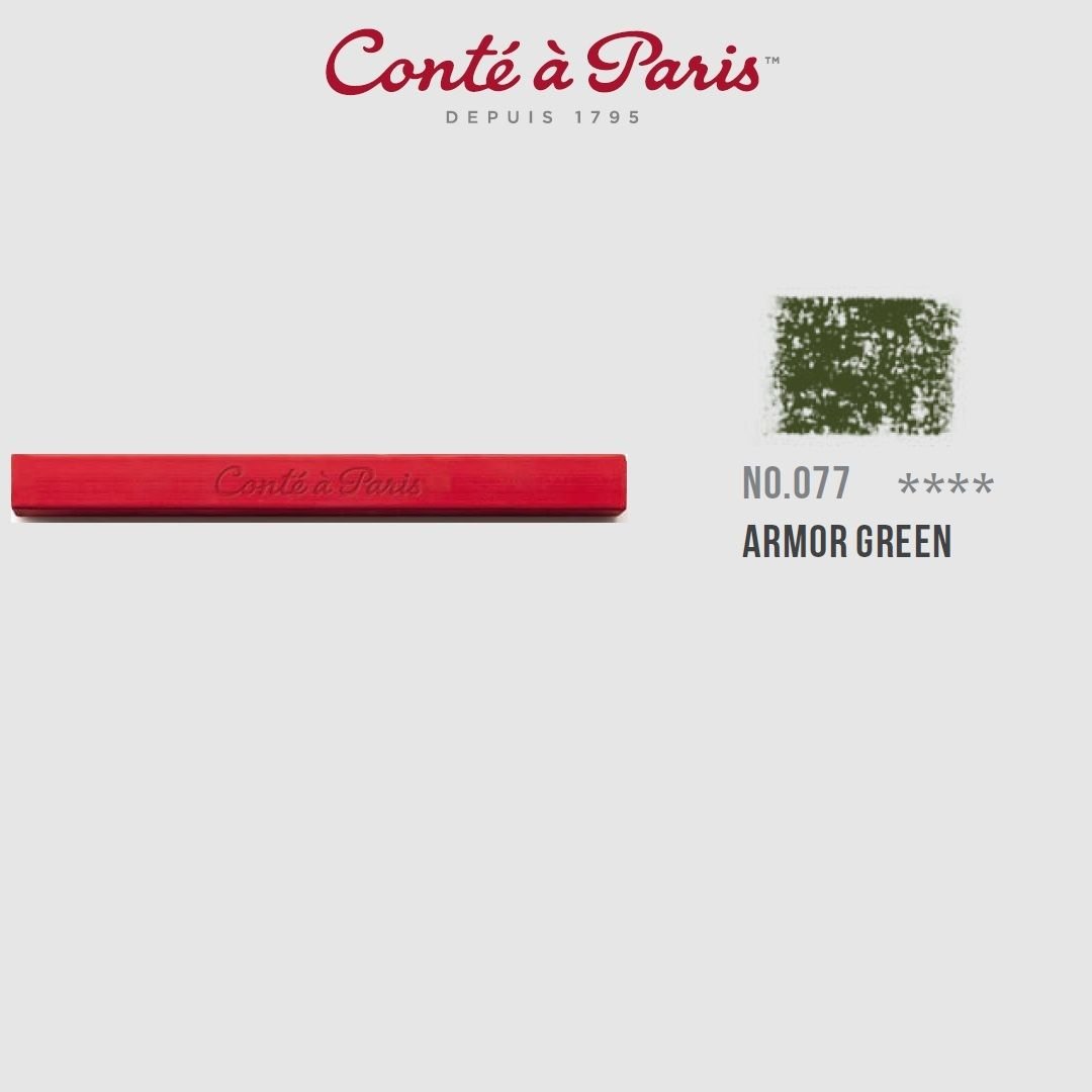 Conte a' Paris Colour Carres Crayons - Armor Green (077)