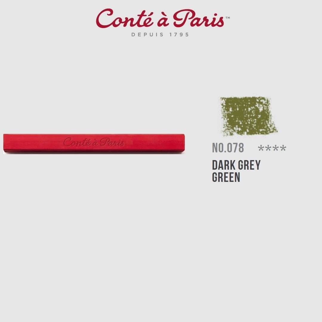 Conte a' Paris Colour Carres Crayons - Dark Green Grey (078)