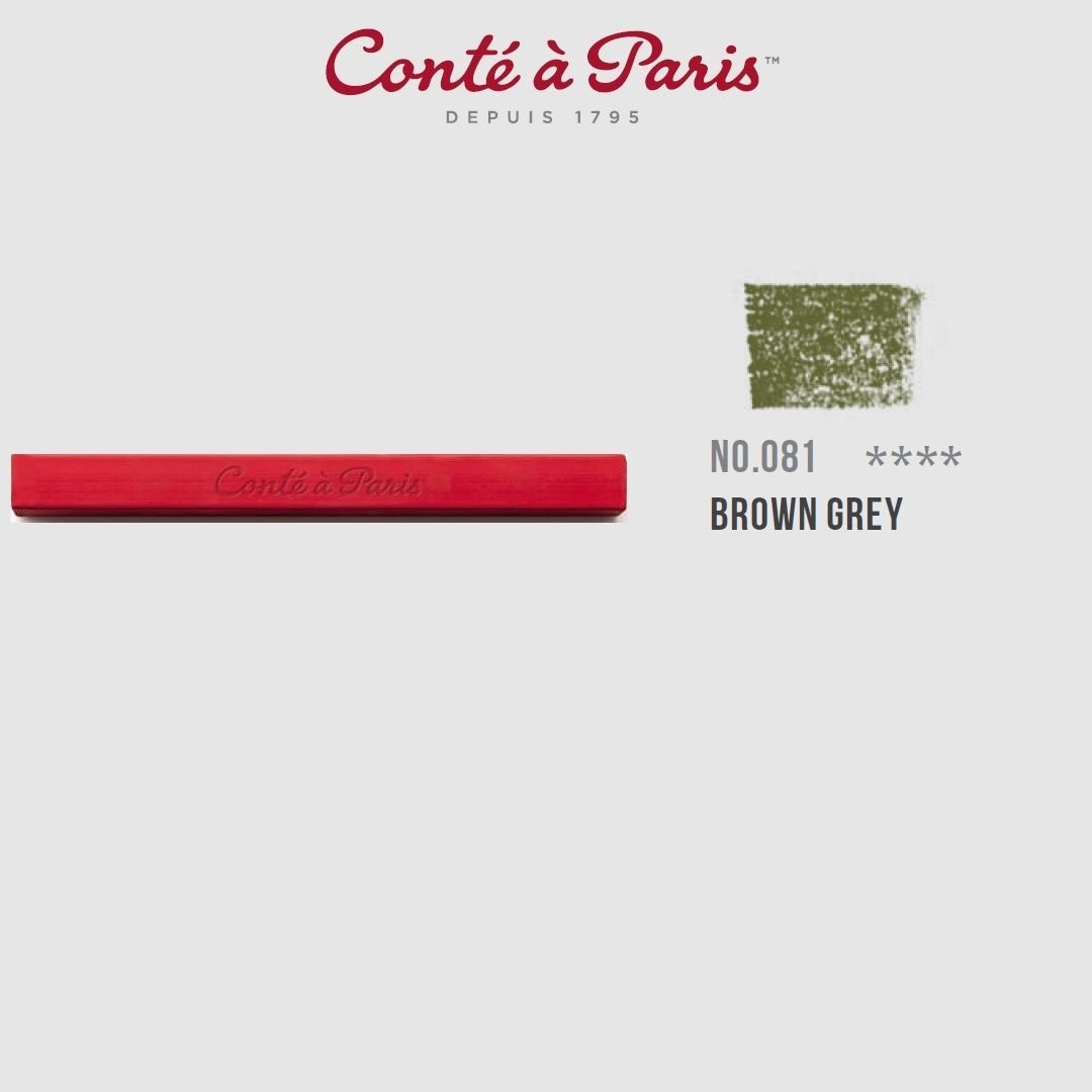 Conte a' Paris Colour Carres Crayons - Brown Grey (081)