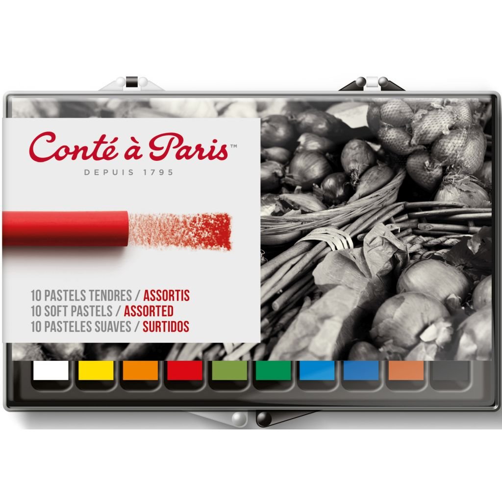 Conte a' Paris Soft Pastels - Set of 10 - Assorted