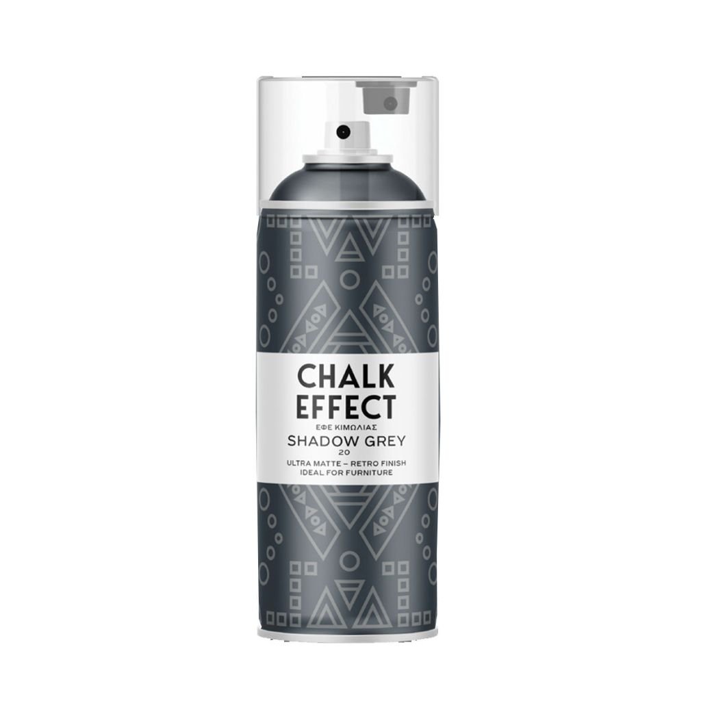 Cosmos Chalk Effect Acrylic Paint - Ultra Matte Retro Finish - 400 ML Can - Shadow Grey (N20)