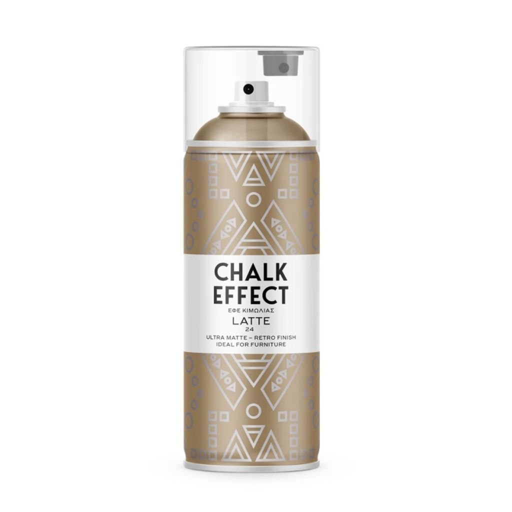 Cosmos Chalk Effect Acrylic Paint - Ultra Matte Retro Finish - 400 ML Can - Latte (N24)