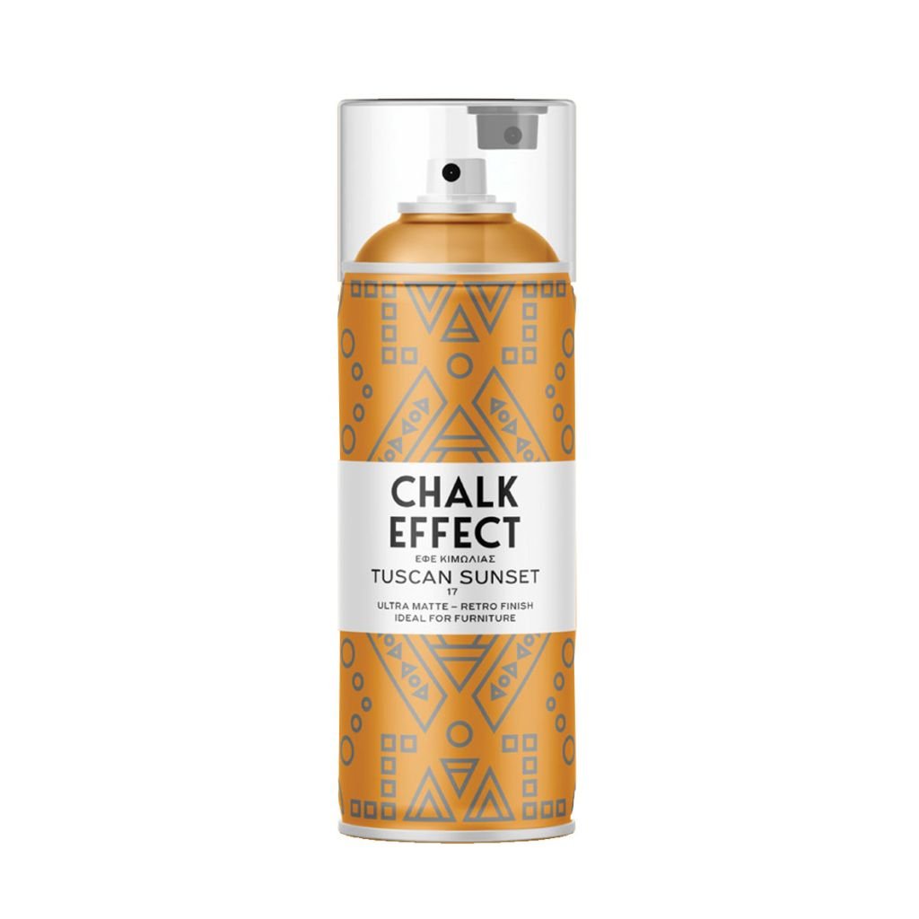 Cosmos Chalk Effect Acrylic Paint - Ultra Matte Retro Finish - 400 ML Can - Tuscan Sunset (N17)